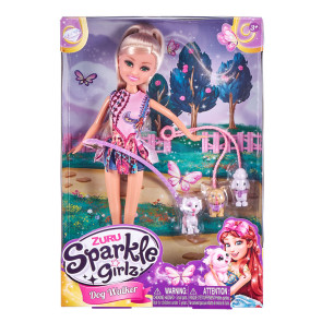SPARKLE GIRLZ Кукла на разходка с кученца