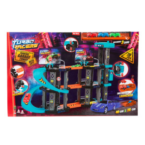 TToys Turbo Racer Паркинг Гараж с 3 Колички