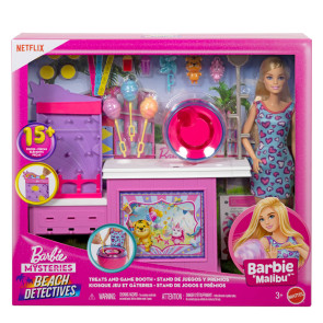 Barbie® Щанд за захарен памук Mysteries: Beach Detectives™