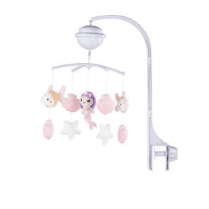 CHIPOLINO Музикална въртележка за легло и кошара с проектор РУСАЛКА