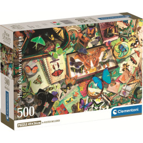 CLEMENTONI 500ч.Пъзел THE BUTTERFLY COLLECTOR