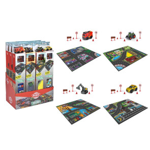 DICKIE Килимче с включено превозно средство Micro World Playmat