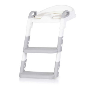 CHIPOLINO Тоалетна седалка със стълба КИДИ СИВА