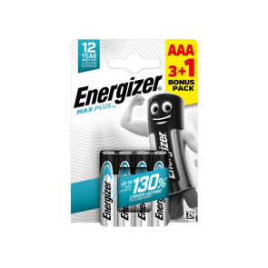 ENERGIZER Батерии Max Plus алкални AAA (3+1 бр.)
