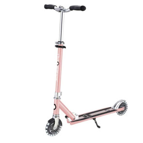 GLOBBER Алум. Скутер FLOW ELEMENTS LIGHTS РОЗОВО ЗЛАТО