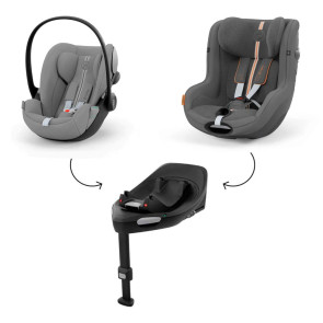 CYBEX Bundle сет 3в1 STONE GRAY/LAVA GRAY