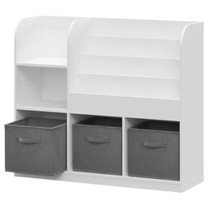 GINGER HOME Органайзер/етажерка 7 отделения + 3бр. кутии WHITE