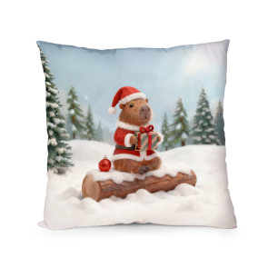 АМЕК Коледна възглавница с капибара 36 см.