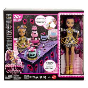 MONSTER HIGH Scary Sweet Birthday Кукла Clawdeen - Направи Торта