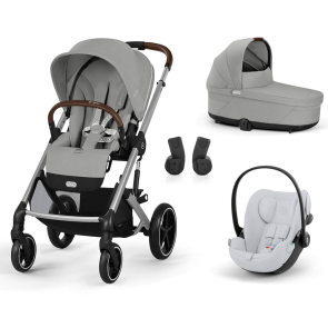 CYBEX Bundle сет количка BALIOS S LUX SLV 3в1 STONE GREY