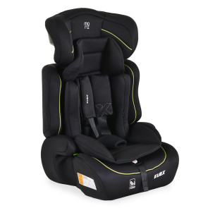 МОНИ Стол за кола I-SIZE FLEX (76-150 см) ЧЕРЕН/ЗЕЛЕН КАНТ