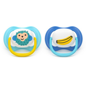 AVENT Силиконови залъгалки 2 бр. 6-18 м. ULTRA AIR МОМЧЕ