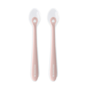 KIKKA BOO Лъжици силикон в кутия 2бр. 4+м BLUSH