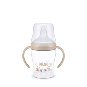 NUK PM Преходна чаша за сок със силиконов накрайник Thermo Control 150 мл. МАЙМУНА