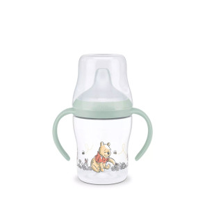 NUK PM Преходна чаша за сок със силиконов накрайник Thermo Control 150 мл. DISNEY МЕЧО ПУХ