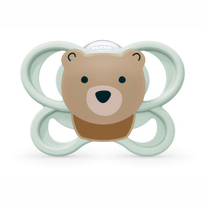 NUK PM Залъгалка силикон + кутийка 0-6 м 1 бр. AIR МЕЧЕ