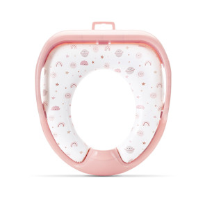 LORELLI Мека седалка за тоалетна чиния PLANETS PINK