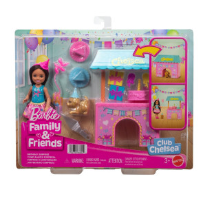 BARBIE FAMILY & FRIENDS Комплект За Игра с Кукла Челси "Рожден Ден"