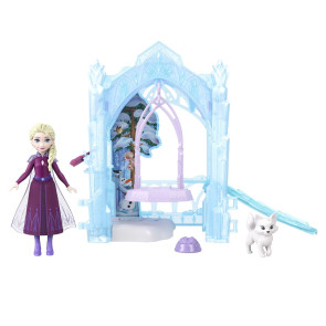 FROZEN Small Doll Комплект За Игра с Мини Кукла "Ледено Скривалище За Животни"
