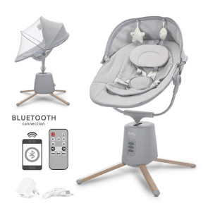 LORELLI Premium Електрическа люлка-шезлонг 2в1 STORKY GREY
