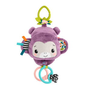 FP BABY TOYS (0-6) Играчка За Количка С Музика Лилава Маймунка