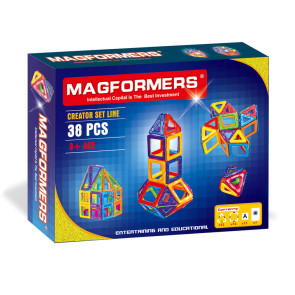 MAGFORMERS Магнитен конструктор 38 части