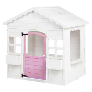 GINGER HOME Дървена къща за игра БЯЛА