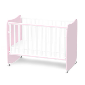 LORELLI Classic Легло-люлка 60/120 см. STARS БЯЛО/ORCHID PINK