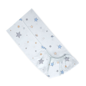 LORELLI Classic Чаршаф с ластик РАНФОРС 70/140 см. BEAR WITH SWING СИН