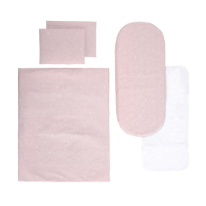 LORELLI Classic Сет за детска количка с протектор РАНФОРС РОУЗ НЕБЕ