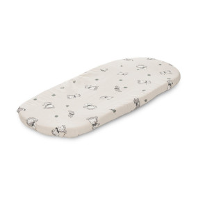 LORELLI Classic Чаршаф с ластик за кош за количка РАНФОРС 90/50 см.  JUNGLE БЕЖ