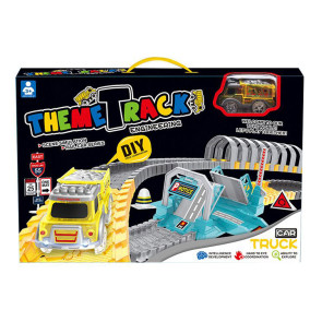 THEME TRACK Писта със светещо камионче с тунел 169 части