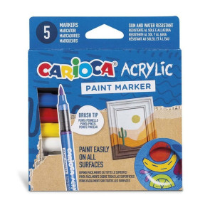 Maped Carioca Акрилни маркери 5 цвята кутия