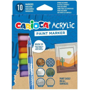 Maped Maped Carioca Акрилни маркери 10 цвята кутия