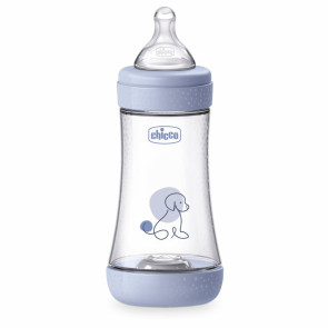 CHICCO Шише PERFECT5 PP силикон 240мл СИНЬО