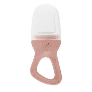 KIKKA BOO Биберон за мека храна 6+м PLATINUM SILICONE BLUSH