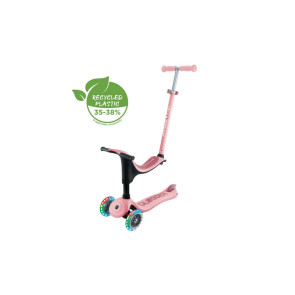 GLOBBER Тротинетка 4в1 GO UP SPORTY LIGHTS РОЗОВА