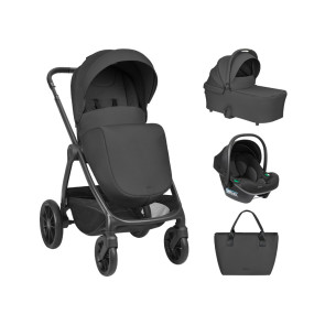 KIKKA BOO Комбинирана количка 3в1 MODENA BLACK