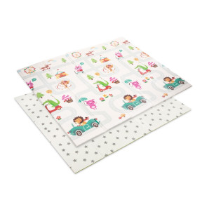 LORELLI Premium Двулицево термо килимче от XPE пяна 180x200х1см WILD ANIMALS AVENUE