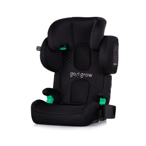 CHIPOLINO Стол за кола I-SIZE GO'N'GROW ISOFIX (100-150 см) ЧЕРНО