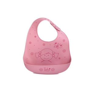 AMEK BABY Силиконов лигавник КУКЛА ТЪМНО РОЗОВА