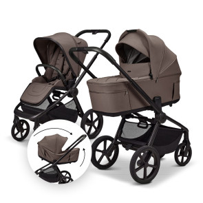 MOON Kомбинирана количка 2в1 RESEA FOLD GREIGE
