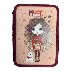 Must Несесер Girl in winter with fur 