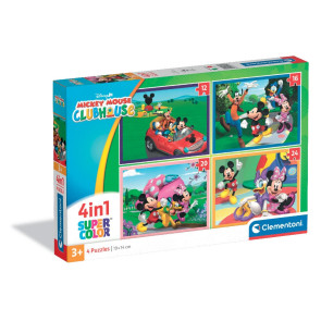 CLEMENTONI 4 В 1 Пъзел Mickey Mouse Club House