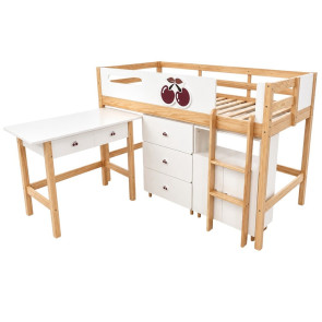 GINGER HOME Легло комбинирано 90х200 CHERRY 