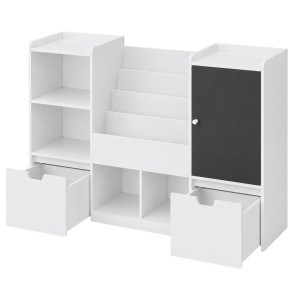 GINGER HOME Органайзер/етажерка 6 отделения и 2 чекмеджета WHITE