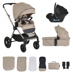 CANGAROO Комбинирана количка 3в1 JOKER VANILIA BEIGE