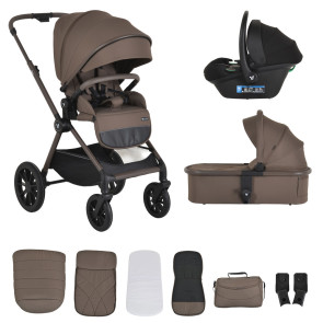 CANGAROO Комбинирана количка 3в1 JOKER CINNAMON BROWN