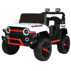 Джип акумулаторен 12V HEAT SUPER с родителски контрол Бял