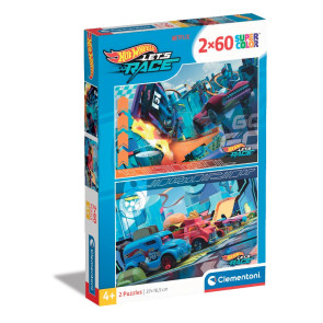 CLEMENTONI 2x60ч. Пъзел Hot Wheels
